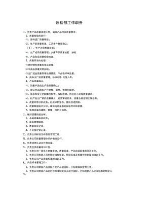 质检部工作职责.docx