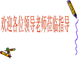 欢迎各位领导老师莅临指导.ppt