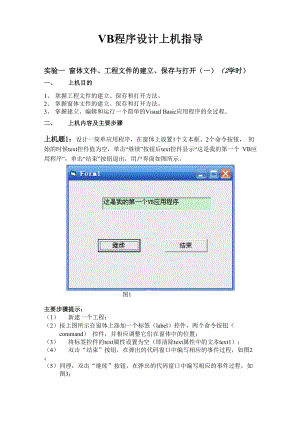 VB程序设计上机指导.docx