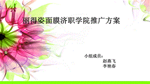 面膜推广方案PPT.ppt