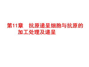 抗原递呈细胞与抗原的加工处理及递呈.ppt