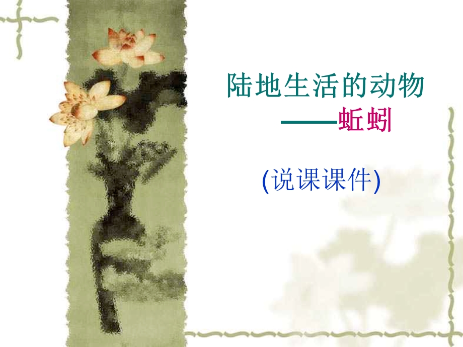 陆地生活的动物蚯蚓说课课件.ppt_第1页