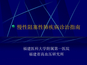 慢性阻塞性肺疾病诊治指南.ppt