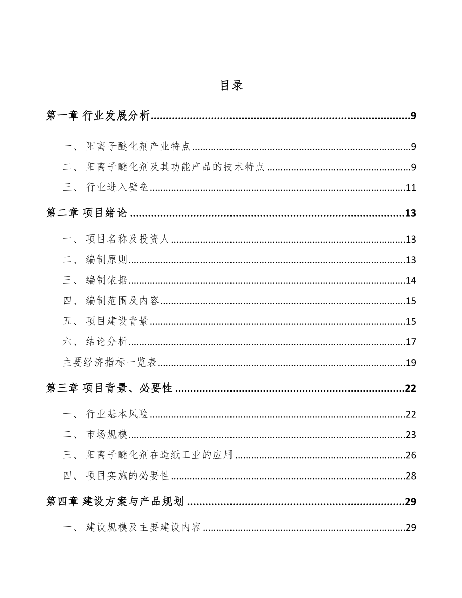 启东阳离子醚化剂项目可行性研究报告.docx_第3页