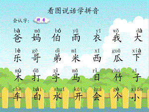 幼儿园生字拼音积累学习.ppt