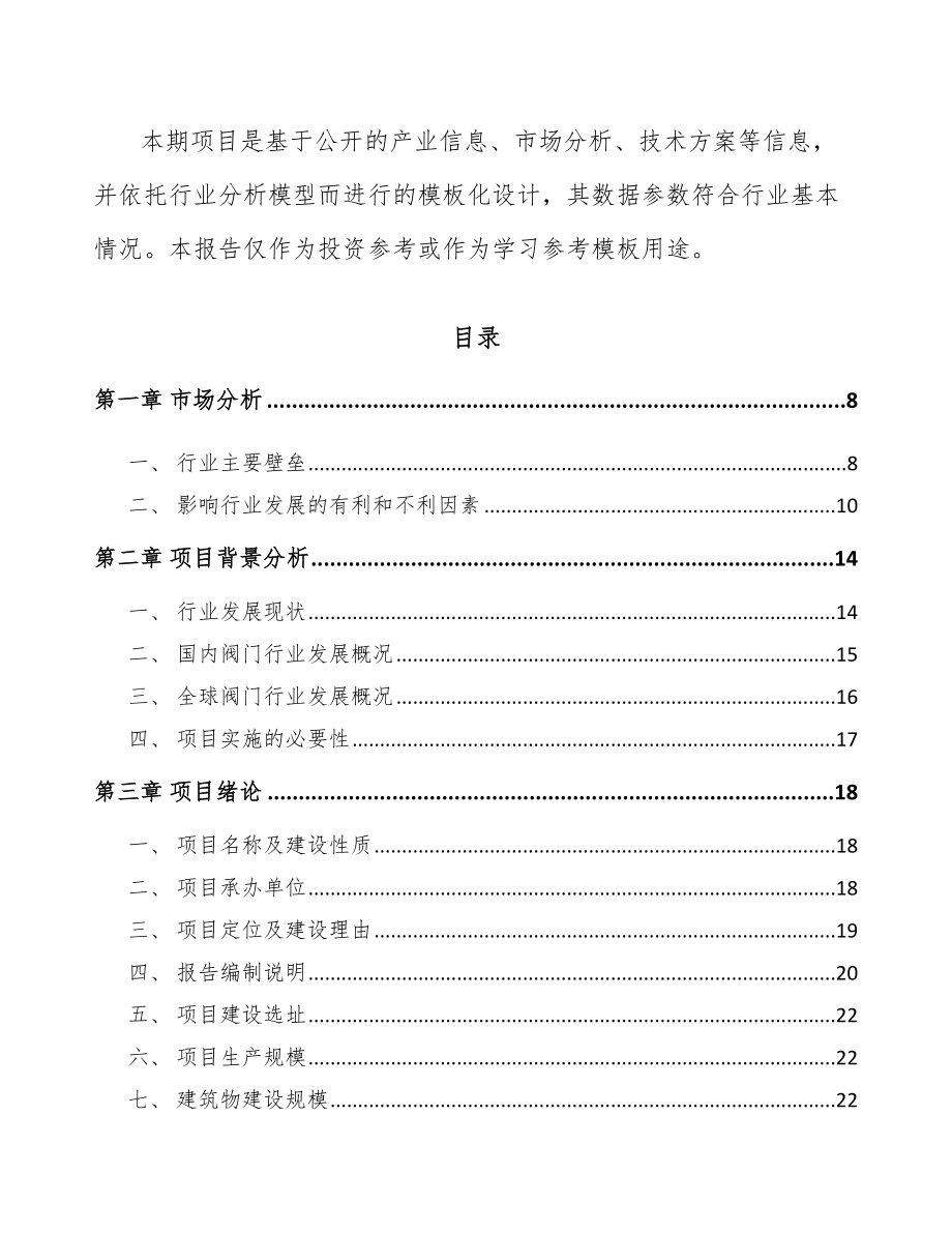 呼伦贝尔阀门项目可行性研究报告.docx_第2页