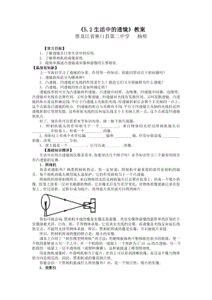 5.2生活中的透镜教案.doc