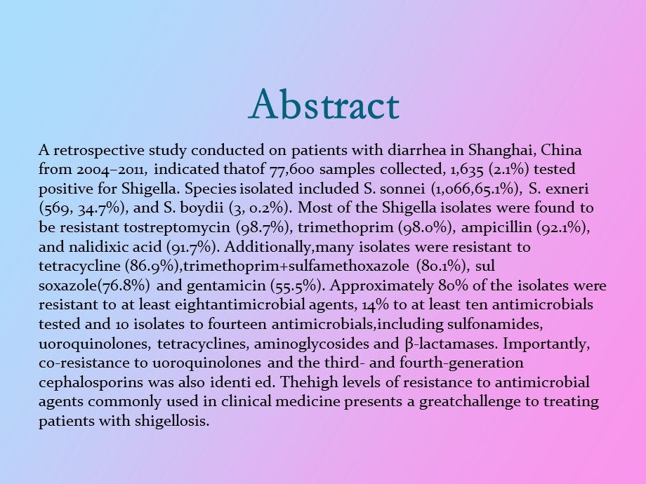 志贺氏菌抗药性的研究.ppt_第3页