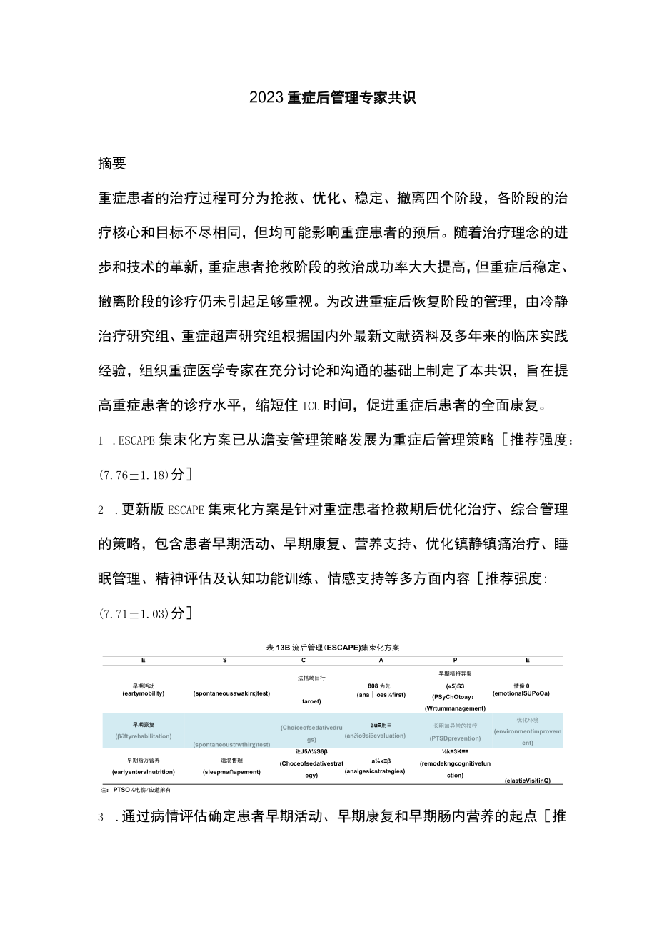 2023重症后管理专家共识.docx_第1页