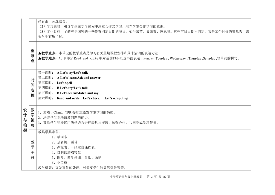 PEP5AUnit2教案1.doc_第2页