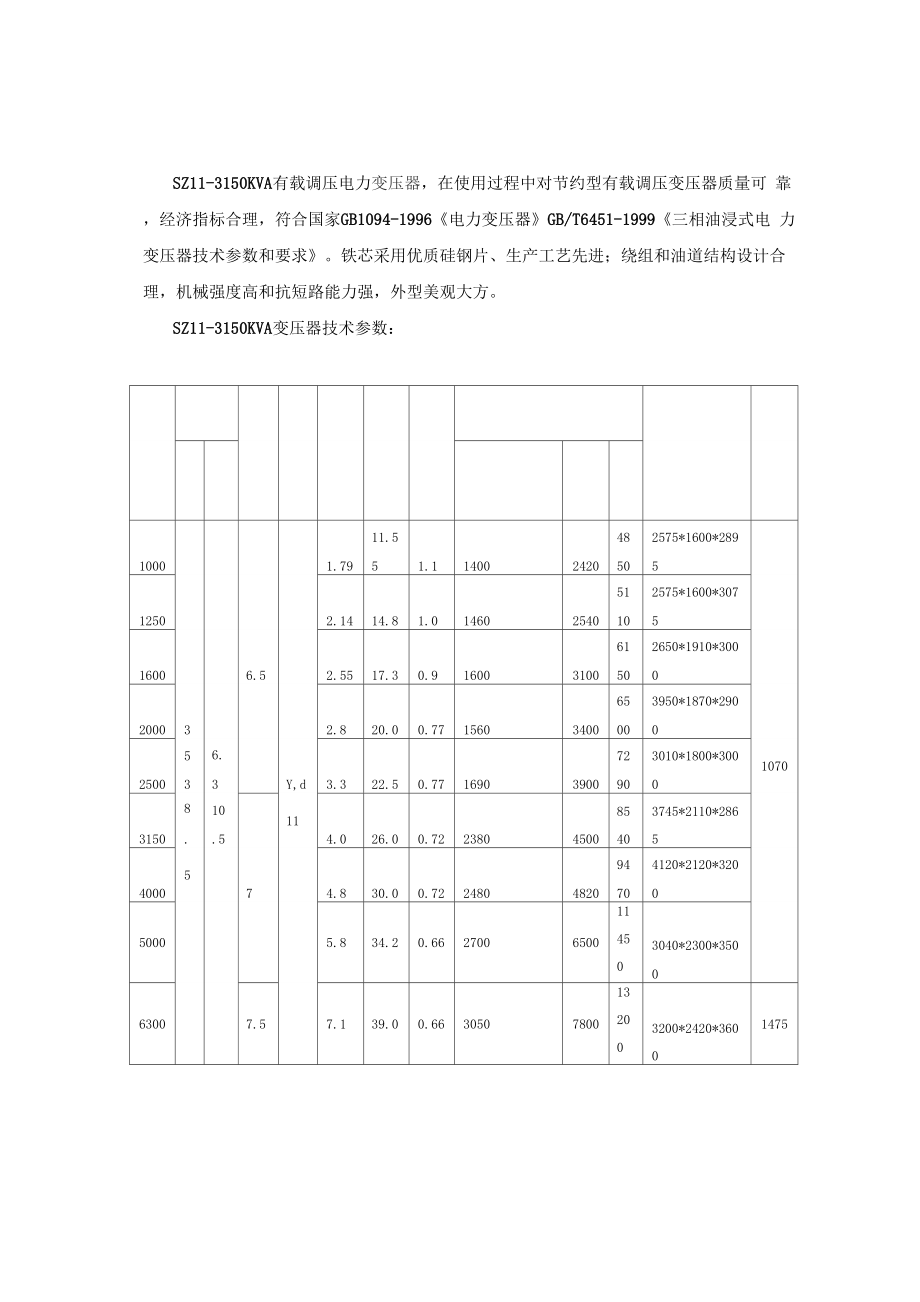 sz1150kva有载调压变压器介绍19.docx_第1页