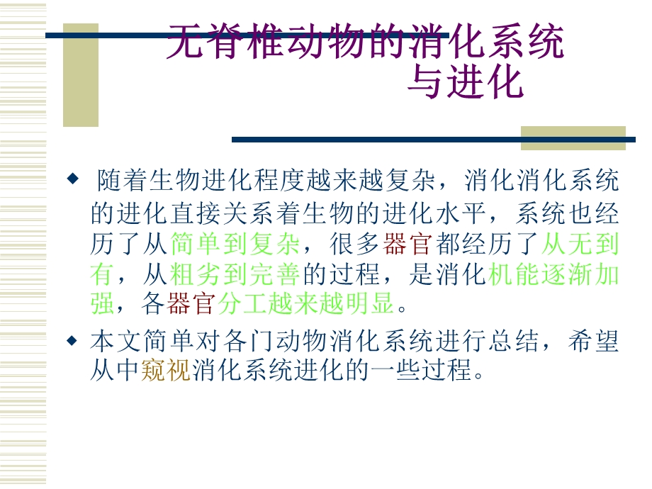 无脊椎动物的消化系统与进化.ppt_第2页