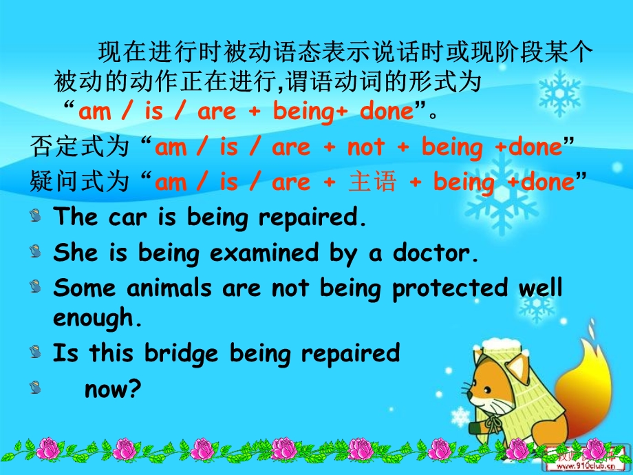 现在进行时的被动语态(公开课).ppt_第3页