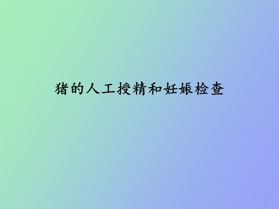 猪的妊娠检查.ppt_第1页