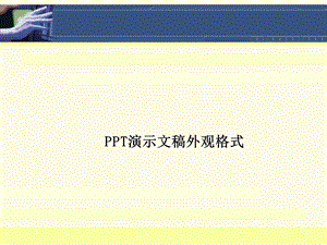 PPT演示文稿外观格式.ppt