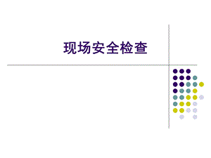 现场安全检查课件.ppt