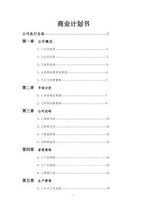 商业计划书(完整版).doc