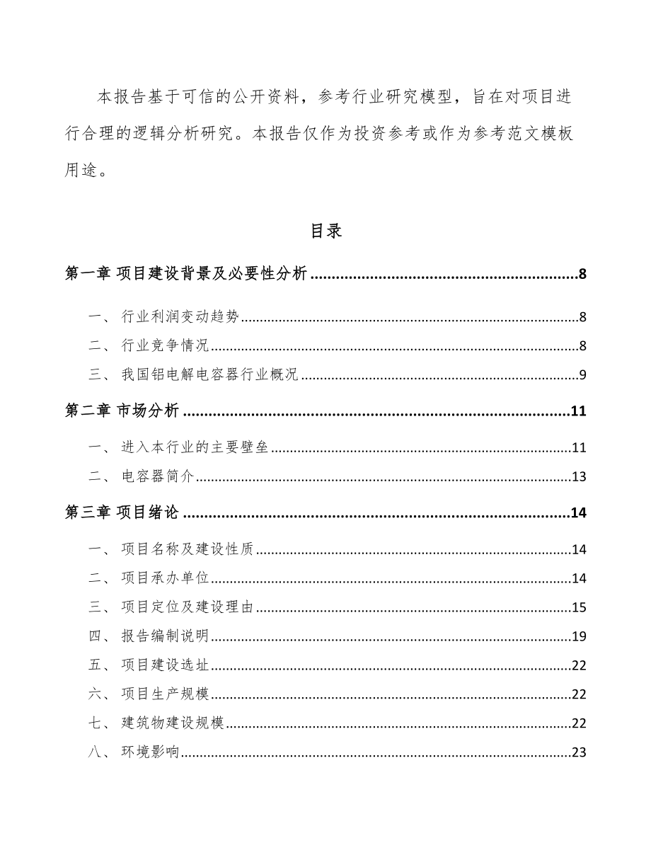 嘉兴电解电容器项目可行性研究报告.docx_第2页