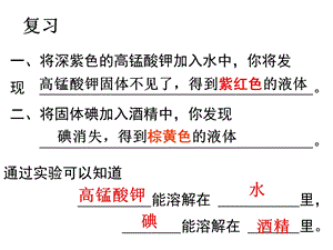 物质的溶解2013第一课时.ppt