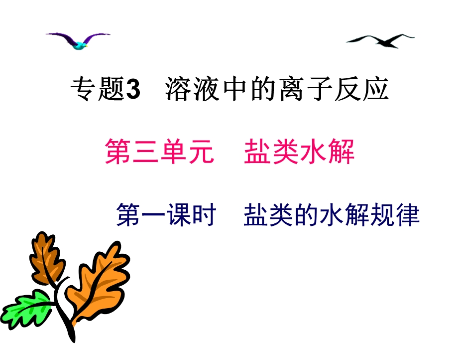 盐类的水解第一课时上课.ppt_第1页