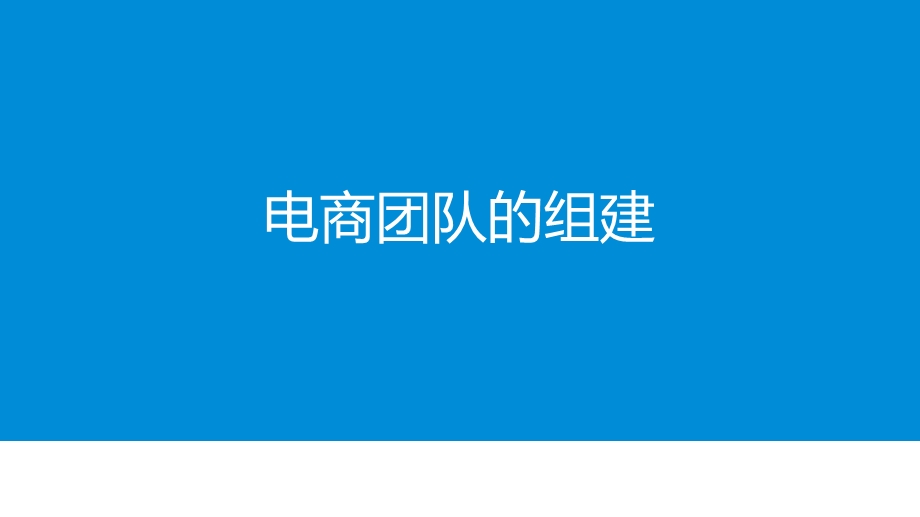 电商团队组建(电商团队构建、管理、KPI制度).ppt_第1页