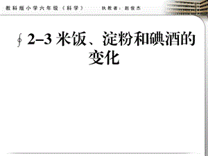 23米饭、淀粉和碘酒的变化.ppt