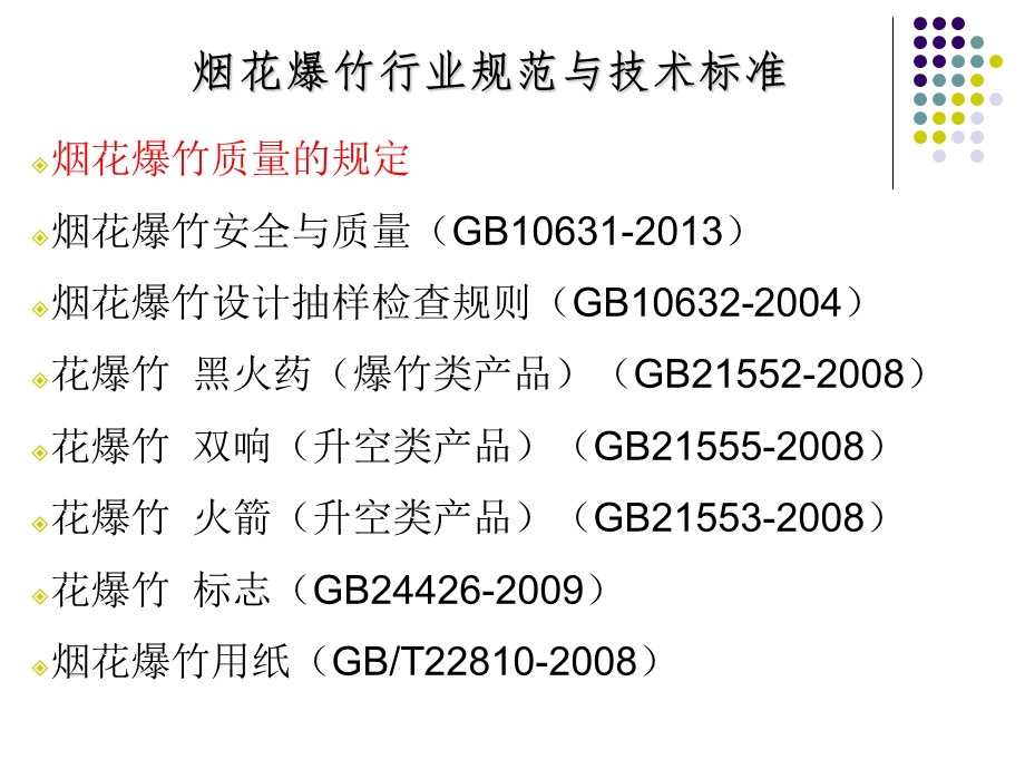 烟花爆竹作业安全技术规程课件PPT课件.ppt_第1页