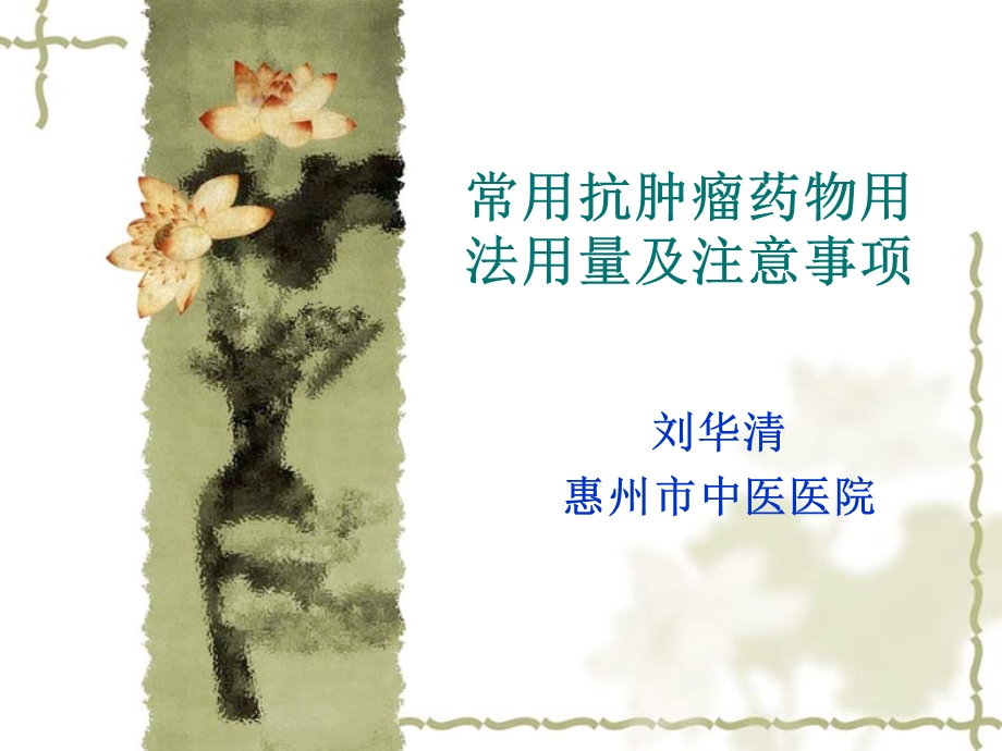 肿瘤内科常用药物.ppt_第1页