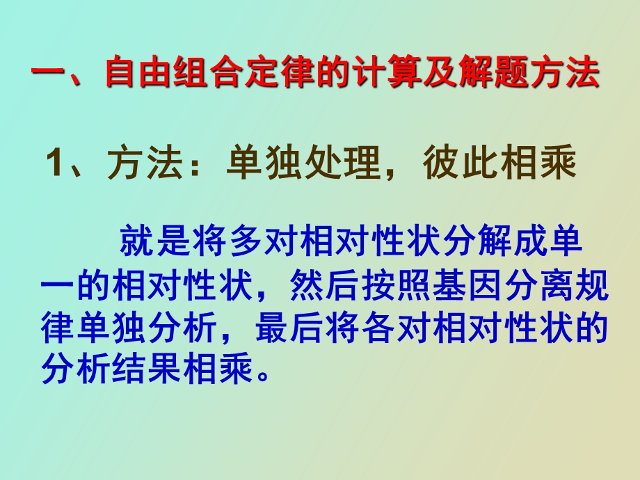 自由组合定律解题方法.ppt_第2页