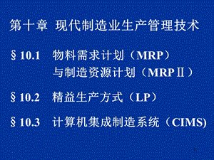 现代制造业现场管理技术PPT课件.ppt