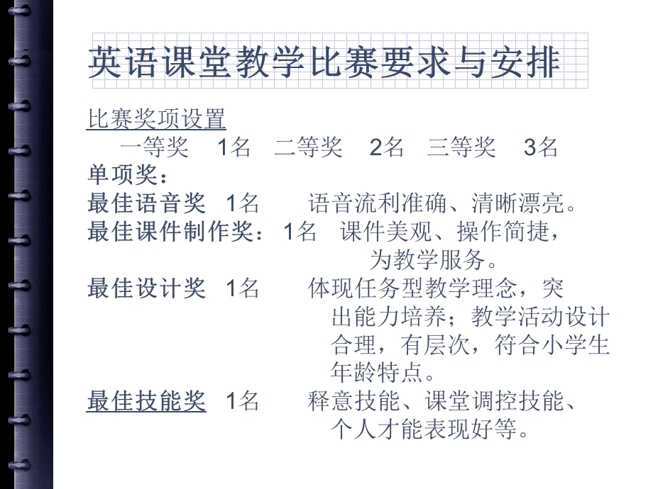 英语课堂教学比赛要求与安排.ppt_第2页