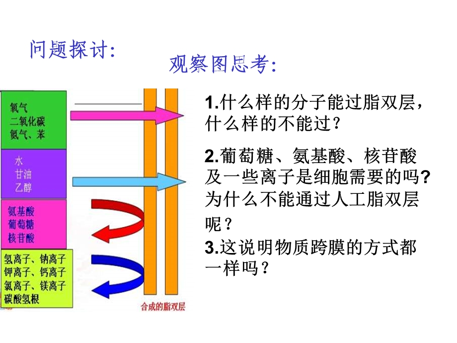 物质跨膜运输的方式公开课精品课件.ppt_第2页