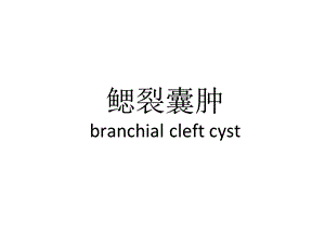 腮裂囊肿的影像诊断课件.ppt