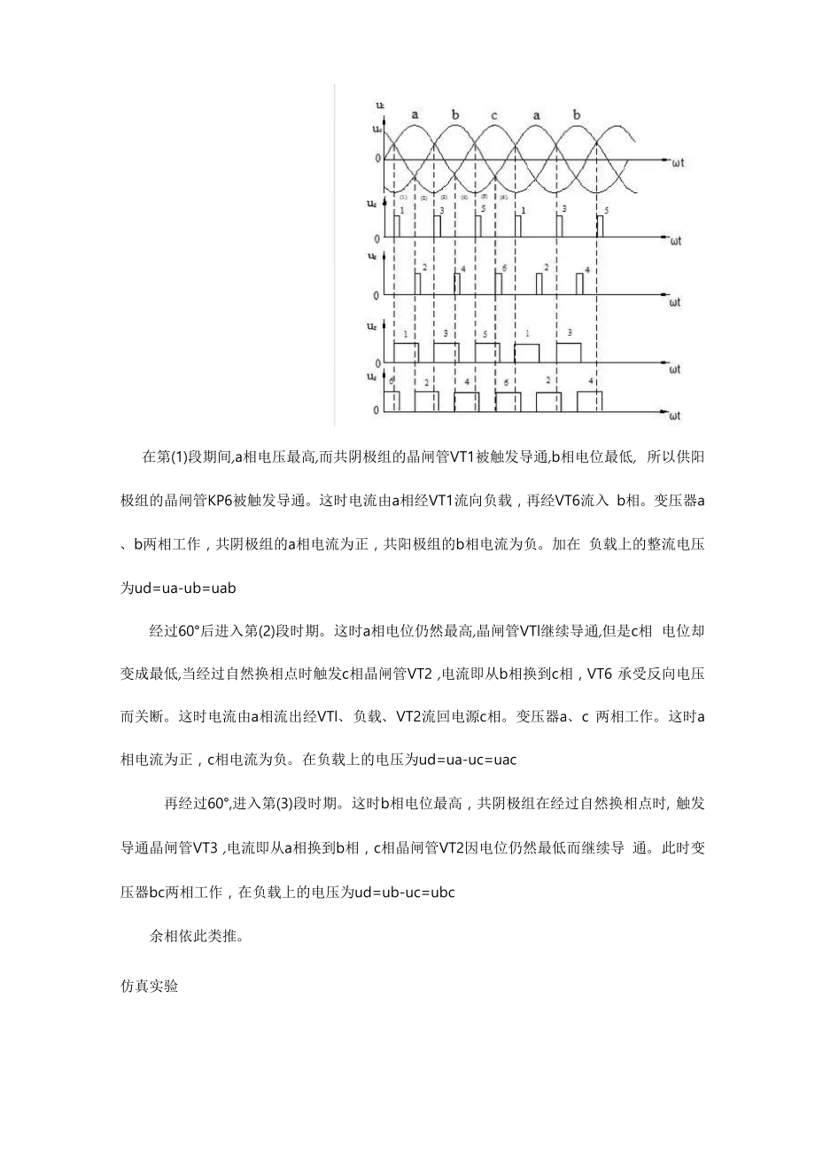 三相桥式全控整流电路分析报告.docx_第2页