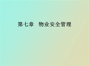 物业安全管理.ppt