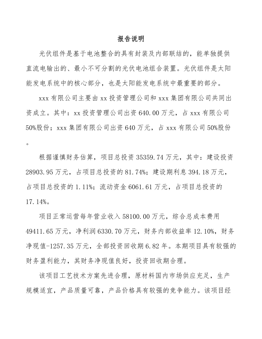 哈尔滨关于成立硅基光伏组件公司可行性研究报告.docx_第2页