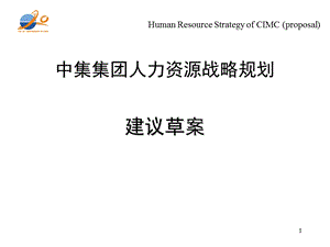 中集集团人力资源战略规划.ppt