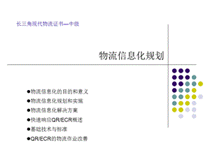 现代物流中级3物流信息化规划.ppt