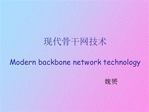 现代骨干网技术.ppt