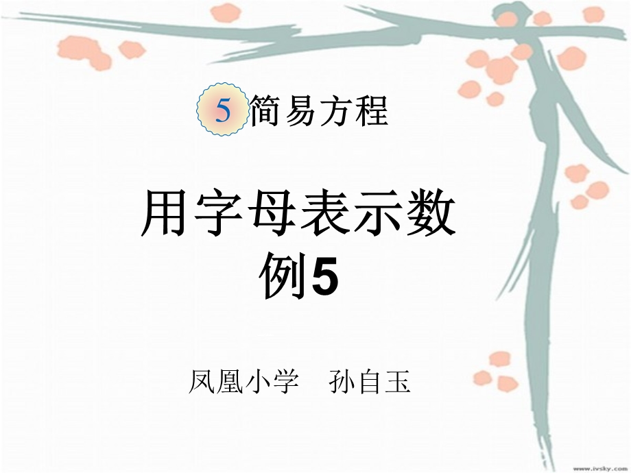 用字母表示数例题.ppt_第1页