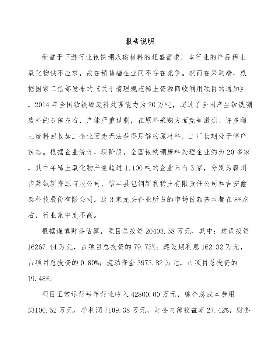 商丘钕铁硼项目可行性研究报告.docx_第2页