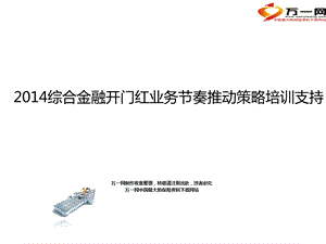 综合金融开门红业务节奏推动策略培训支持.ppt