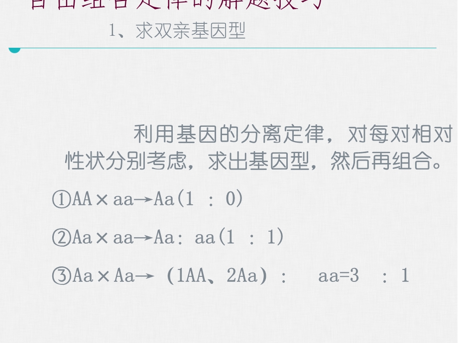 自由组合定律的解题技巧.ppt_第2页