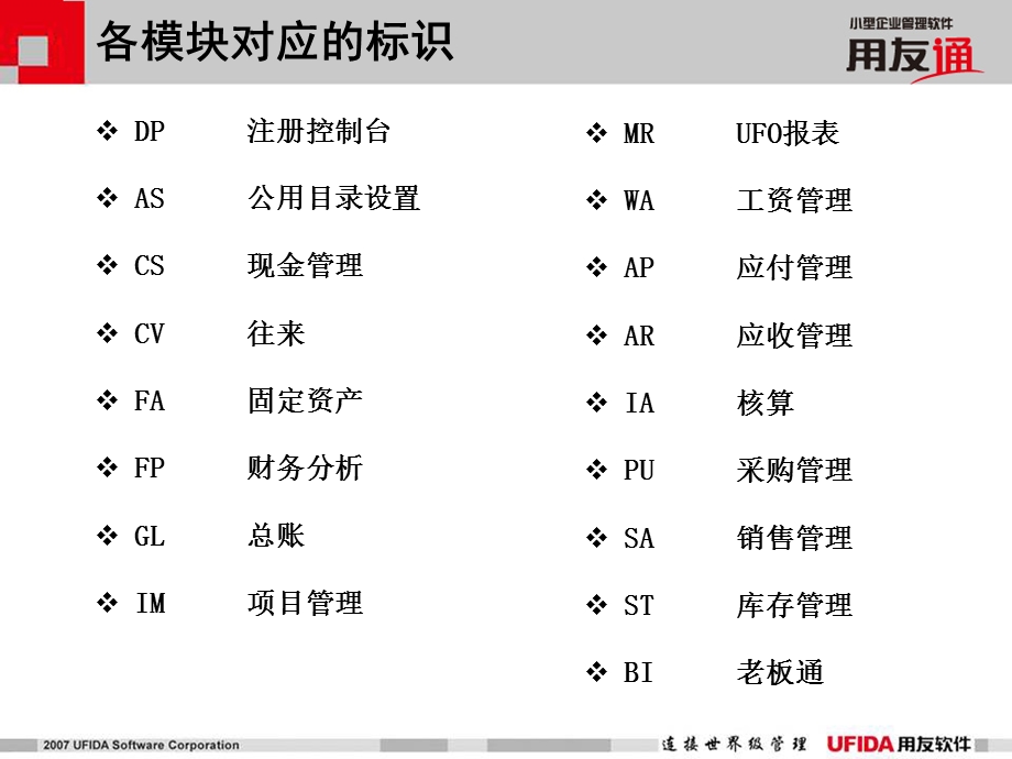 用友通服务工程师培训—常见问题.ppt_第3页