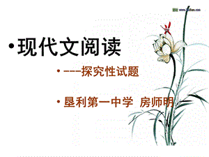 现代文阅读探究题.ppt