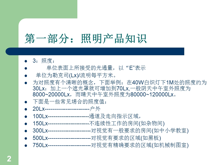 照明产品知识培训.ppt_第2页