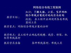 网络综合布线工程案例.ppt