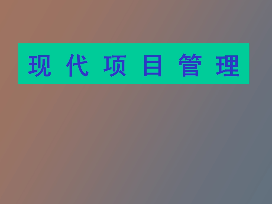 现代项目管理.ppt_第1页