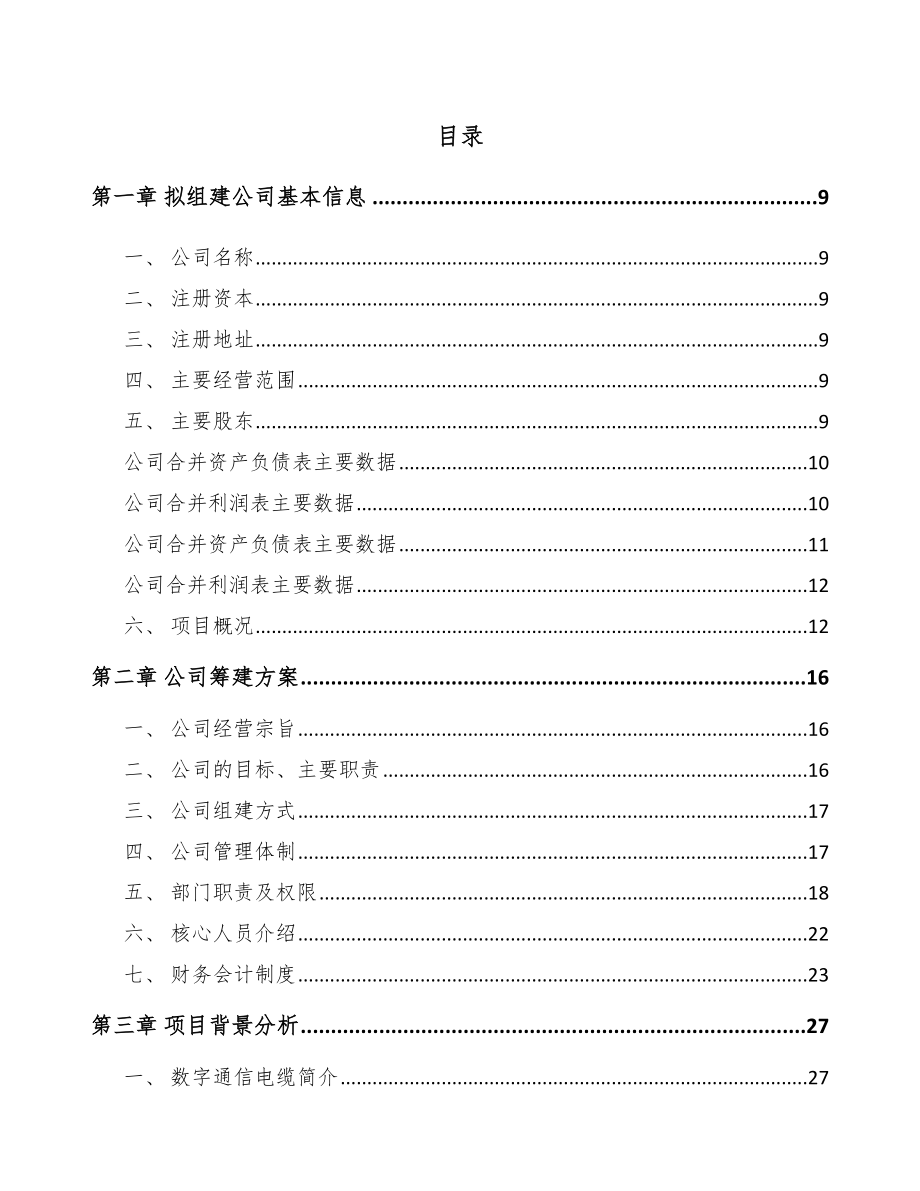 四川关于成立数据电缆公司可行性研究报告.docx_第2页