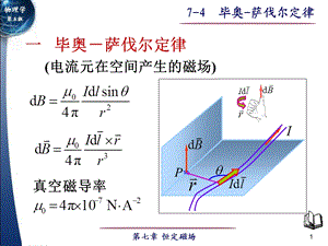 电磁学毕奥-萨伐尔定律课件.ppt